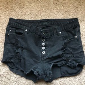 High waisted shorts